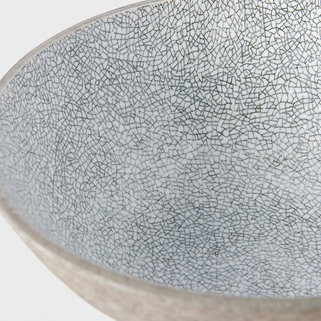 Crazed Grey Udon Bowl 20cm
