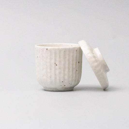 Cup Chawanmushi Fleck Lidded Jar 170ml