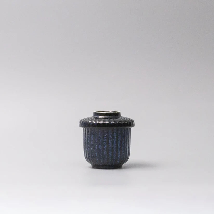 Cup Chawanmushi Indigo Blue Lidded Jar 170ml