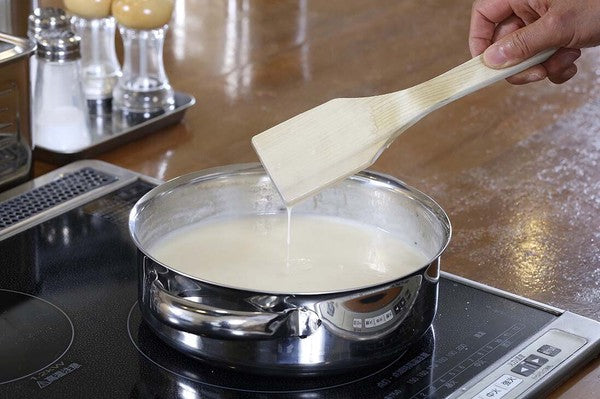 EBM Japanese Magnolia Wood Square Spatula 30cm