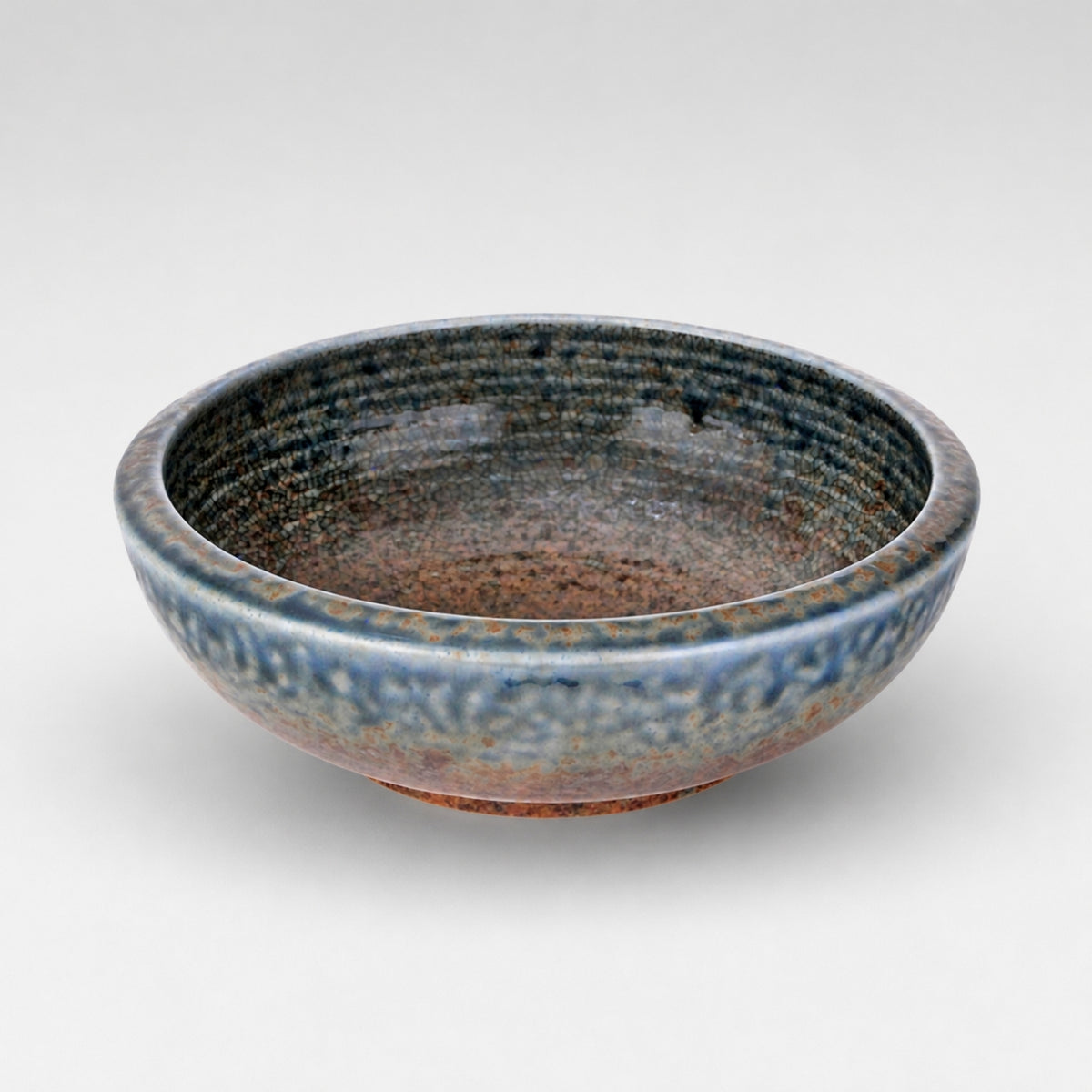 Earth & Sky Dark Glaze Thick Edge Bowl 17cm