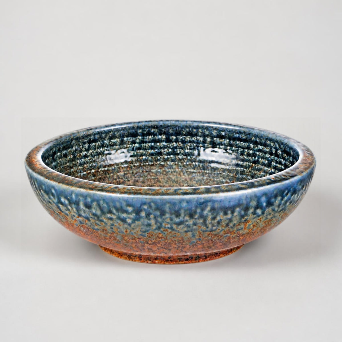 Earth & Sky Crazed Thick Edge Bowl 23cm