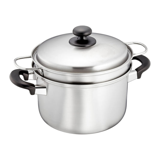 Enzo Classic Stainless Steel Pasta Pot 22cm
