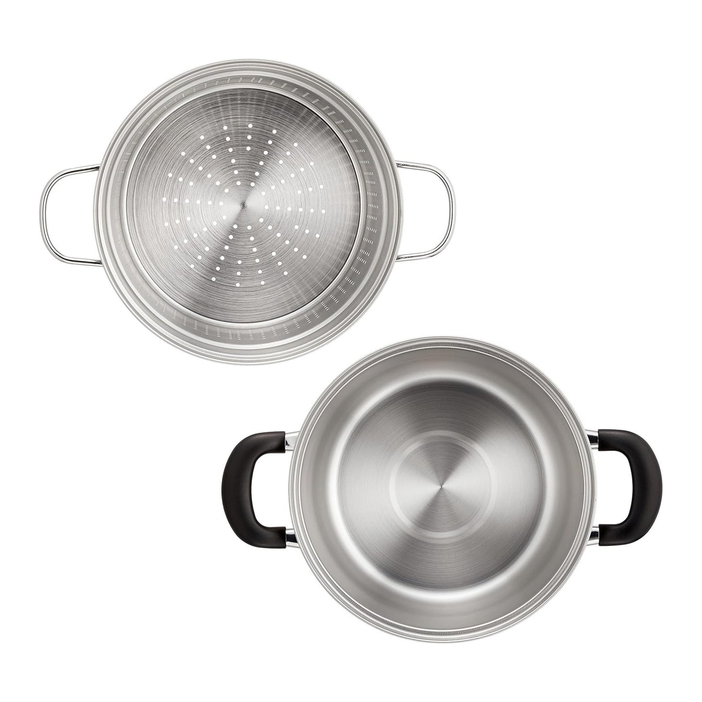 Enzo Classic Stainless Steel Pasta Pot 22cm