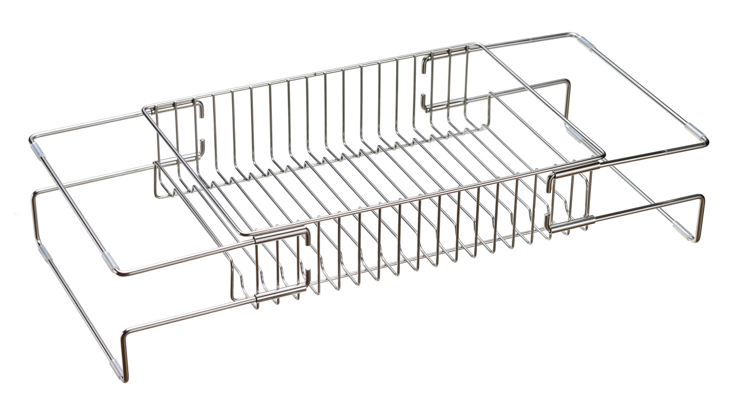 Enzo Expandable Stainless Steel Sink Dish Drainer Rack