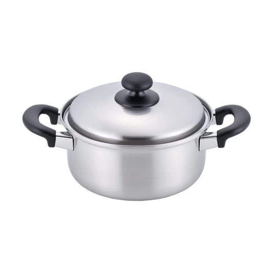 Enzo Classic Stainless Steel Casserole with Lid 20cm