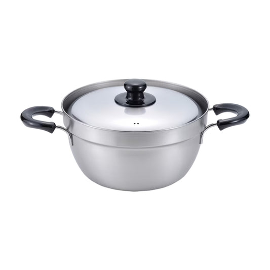 Enzo Stainless Steel Deep-Rim Casserole 23cm