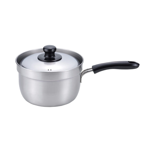 Enzo Stainless Steel Deep-Rim Saucepan 18cm
