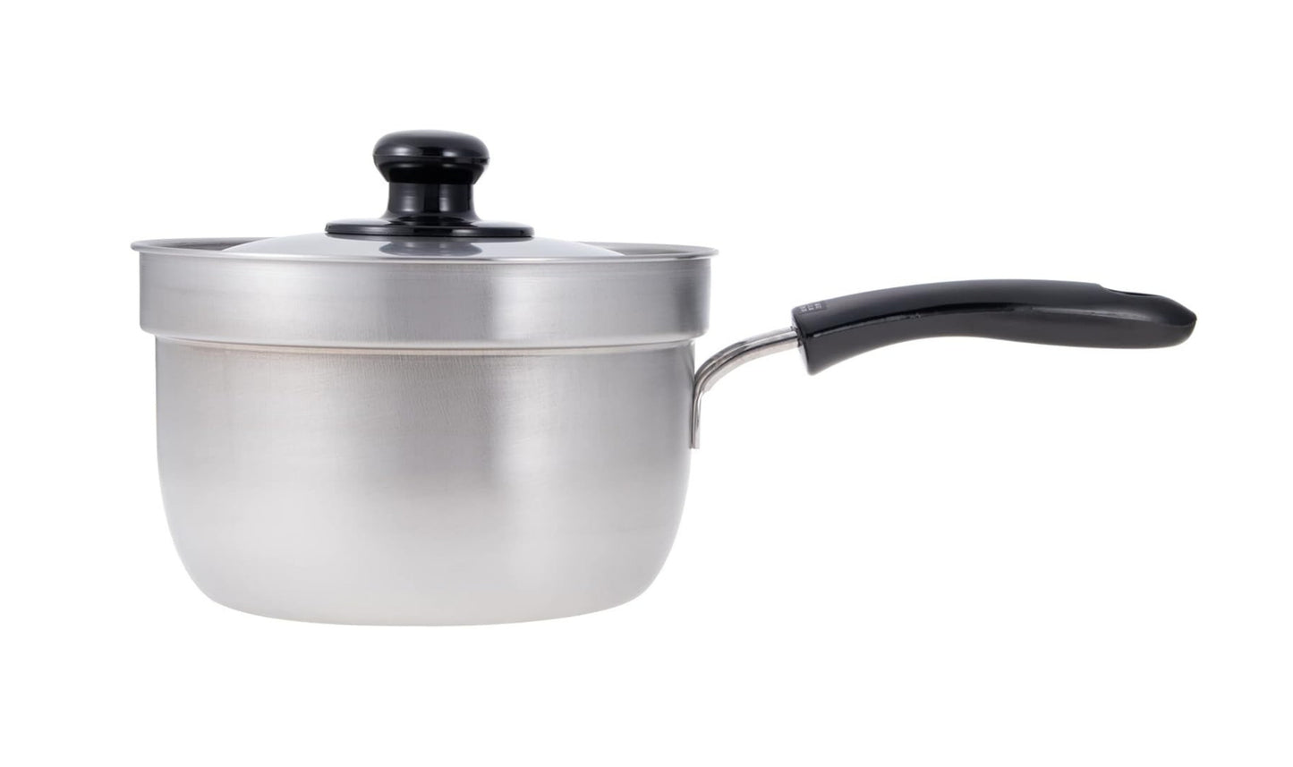 Enzo Stainless Steel Deep-Rim Saucepan 18cm