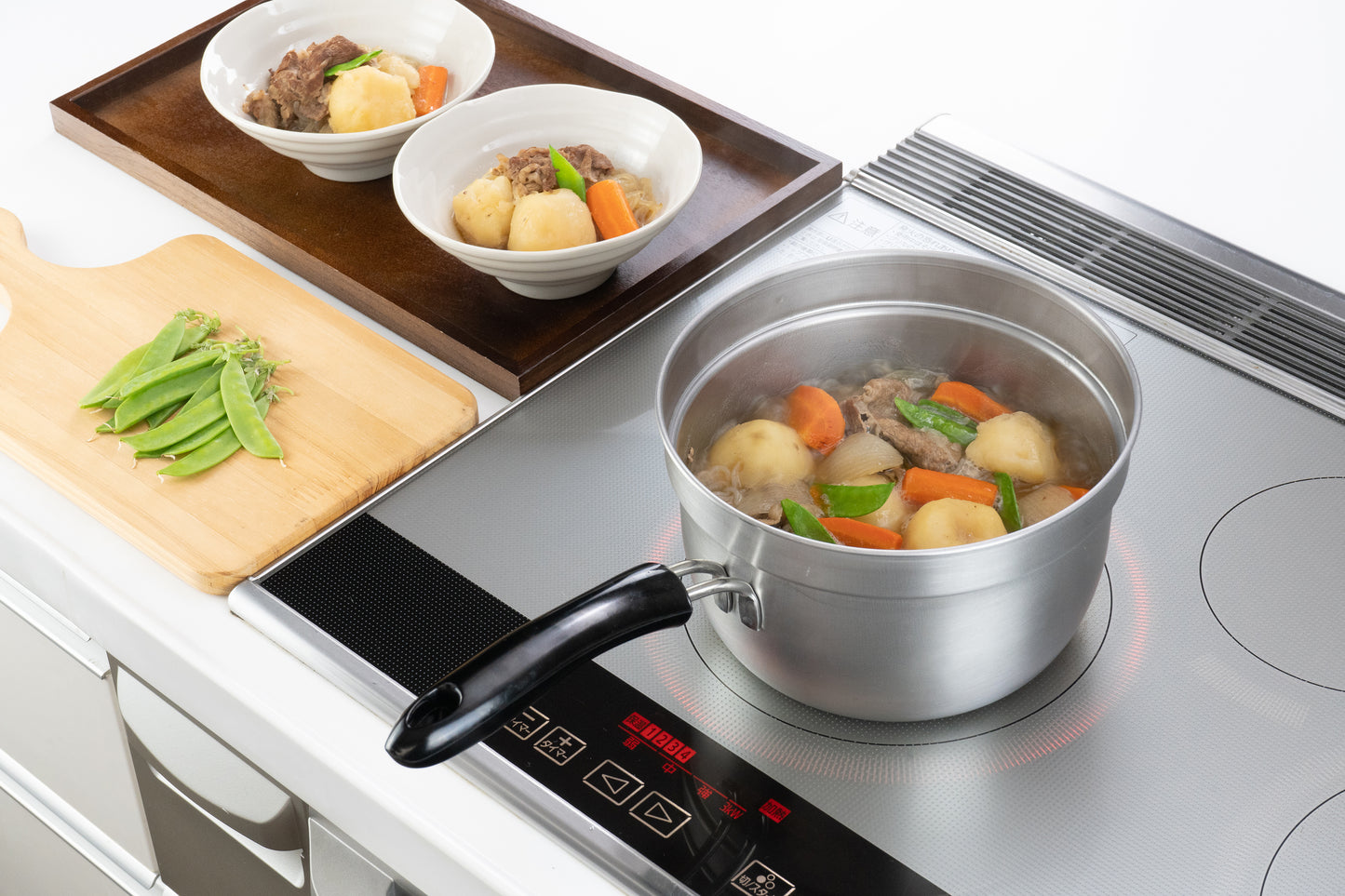 Enzo Stainless Steel Deep-Rim Saucepan 18cm