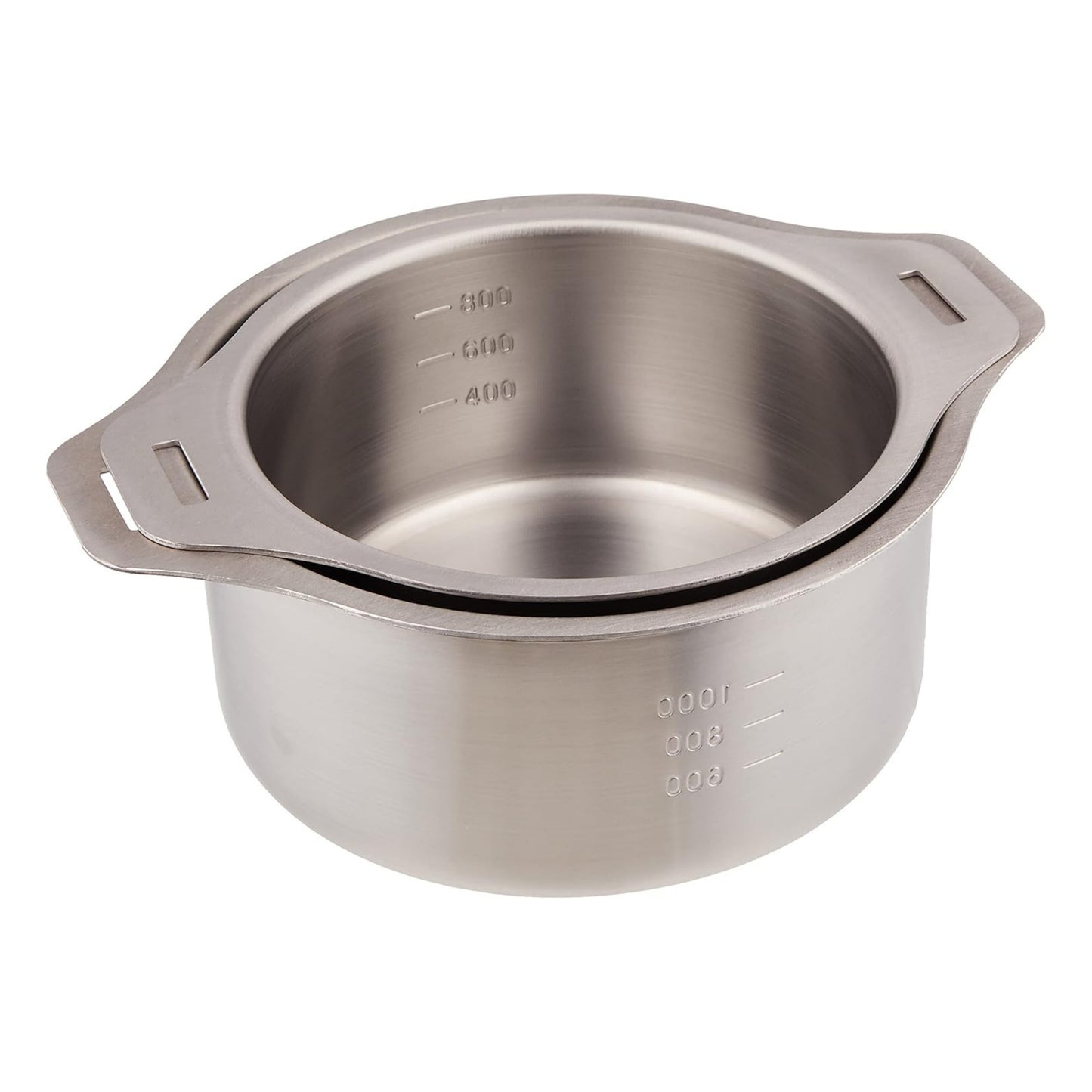Enzo Stainless Steel Detachable Handle Cookware Set with Steaming Rack