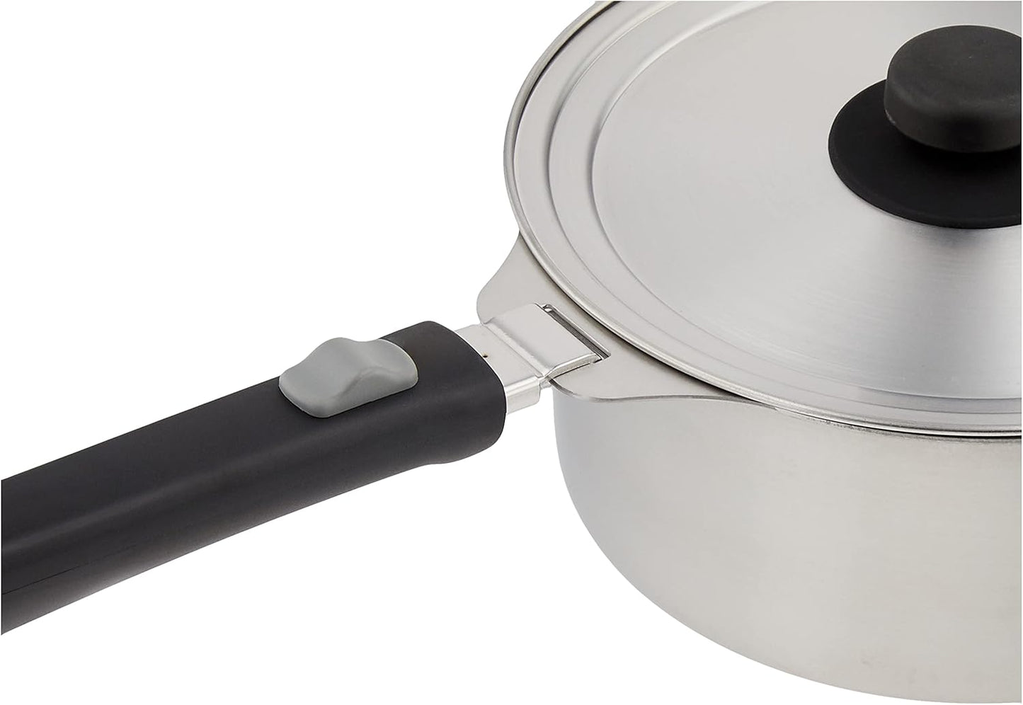 Enzo Stainless Steel Detachable Handle Cookware Set with Steaming Rack & Basket