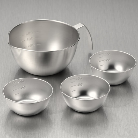 Enzo Stainless Steel Mixing & Prep Bowl 4-Piece Set