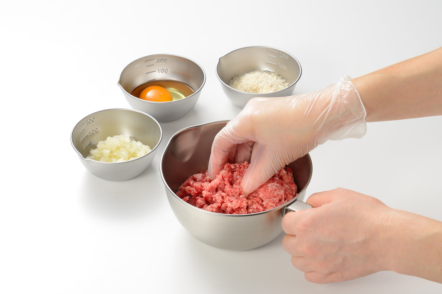 Enzo Stainless Steel Mixing & Prep Bowl 6-Piece Set