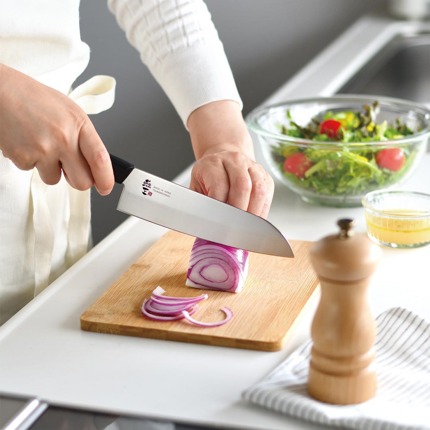 Enzo Stainless Steel Santoku Knife 15cm