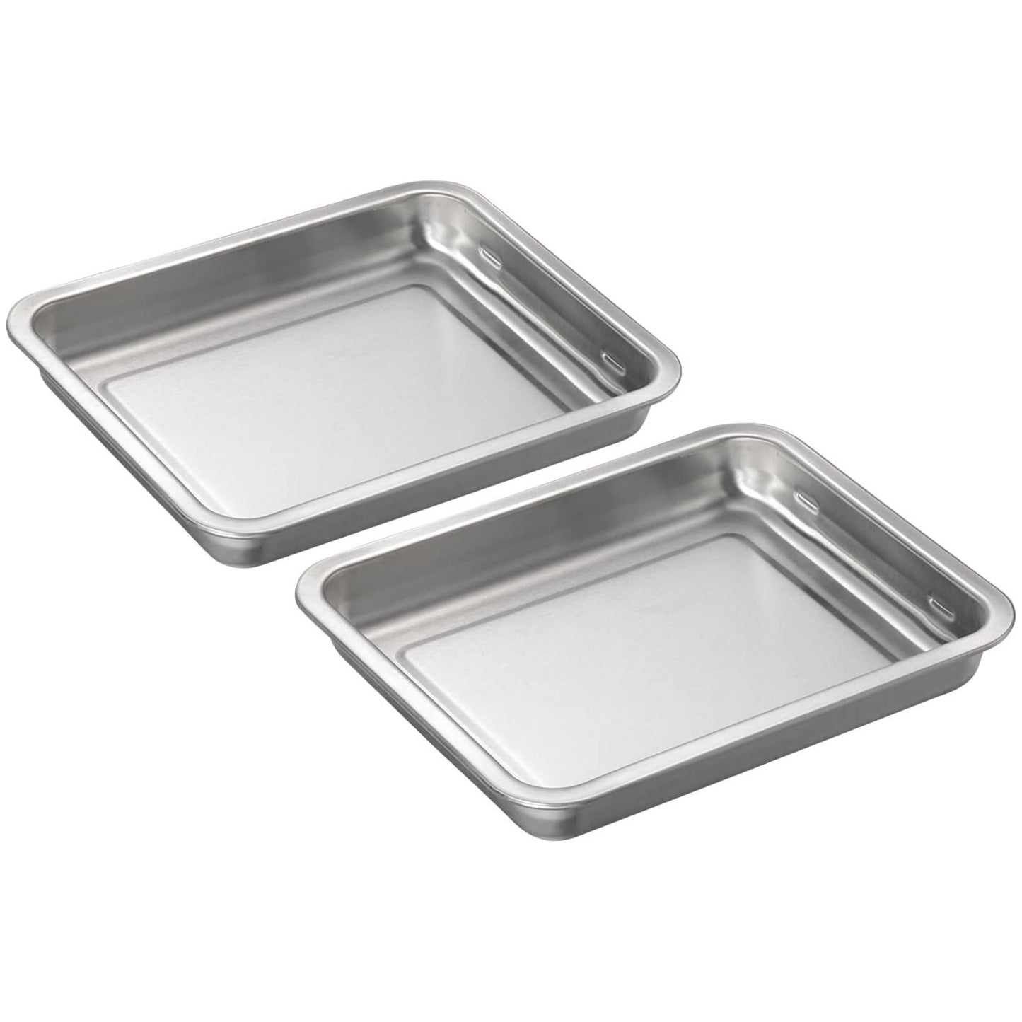 Enzo Stainless Steel Stackable Rectangular Prep Tray Set