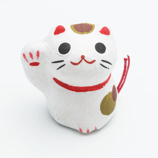 Noted Flowering Fortune Seed Paper Token - White Cat
