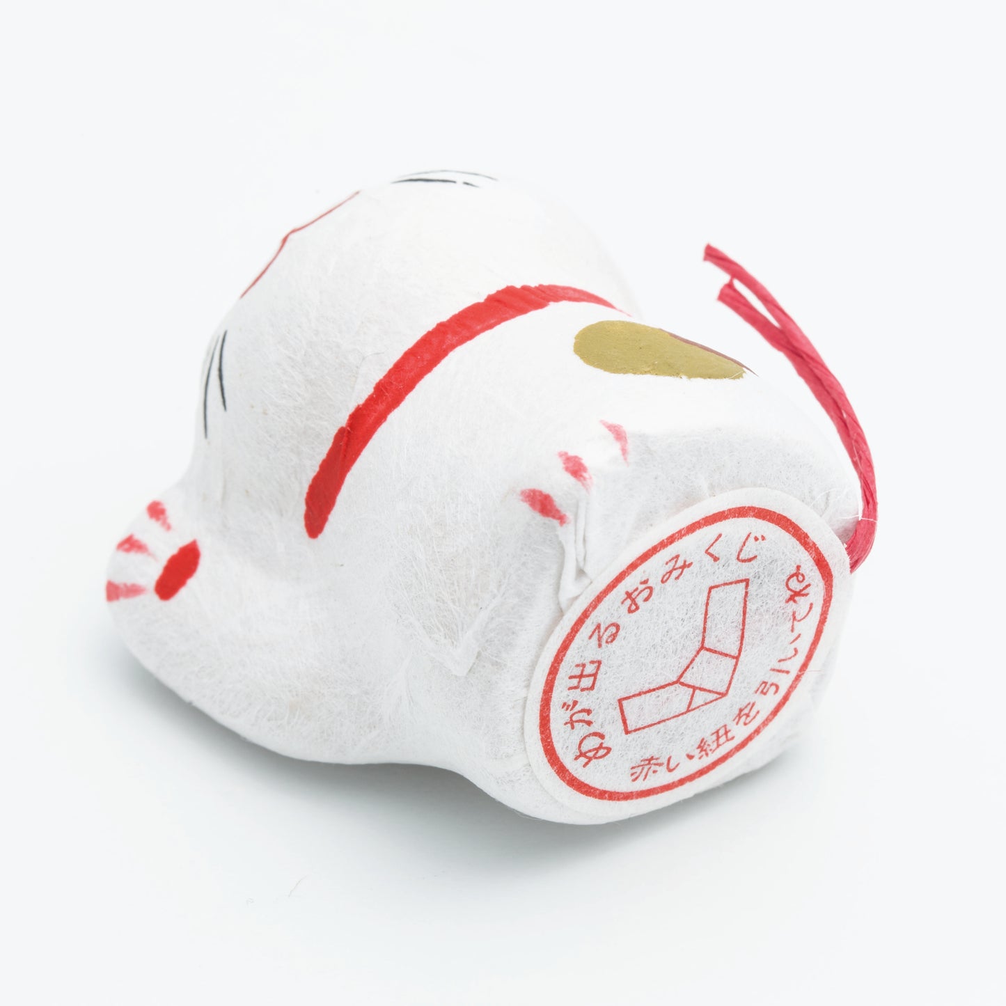 Noted Flowering Fortune Seed Paper Token - Red Daruma