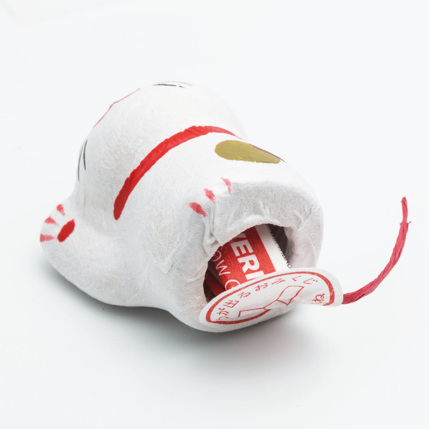 Noted Flowering Fortune Seed Paper Token - Red Daruma