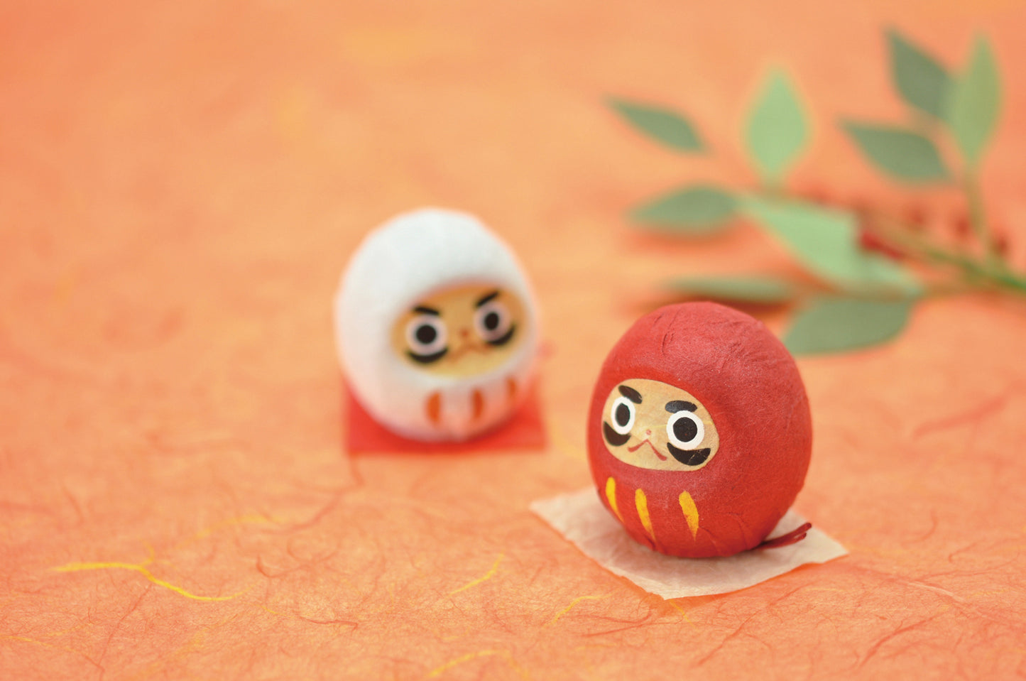 Noted Flowering Fortune Seed Paper Token - Red Daruma