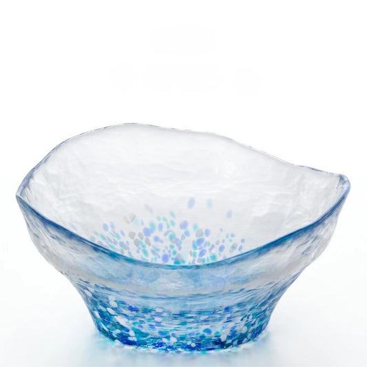 Flowers of Tsugaru Hydrangea Gift Boxed Glass Serving Bowl 16cm