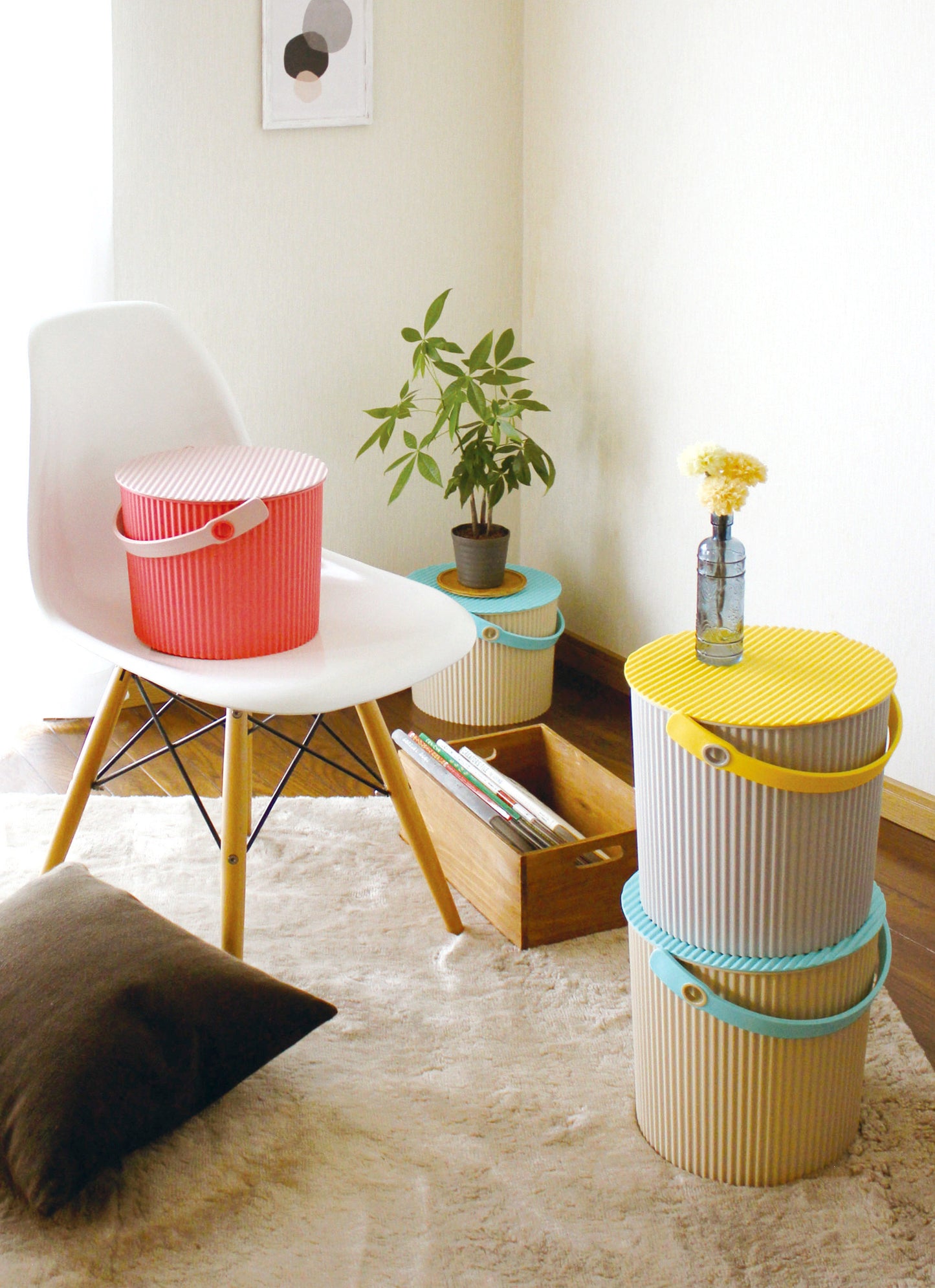 Fraichair mini Bucket 4L Grey Yellow