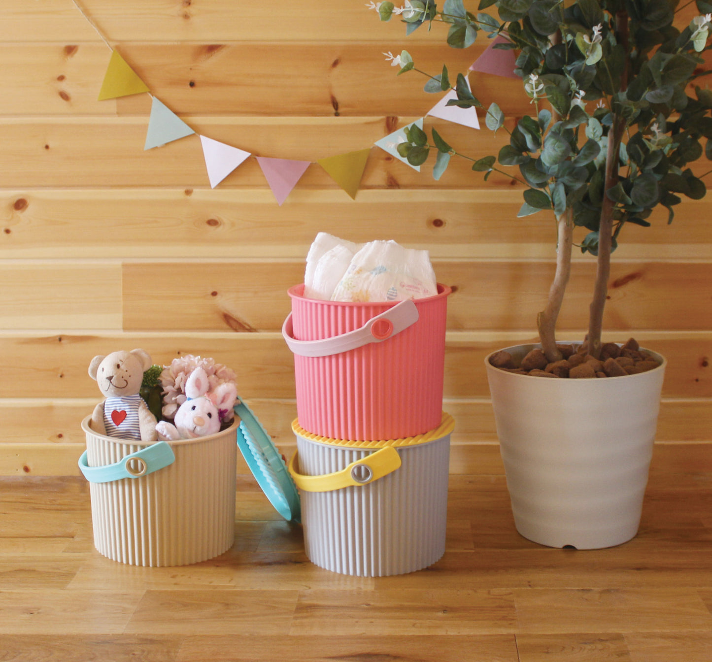 Fraichair mini Bucket 4L Grey Yellow