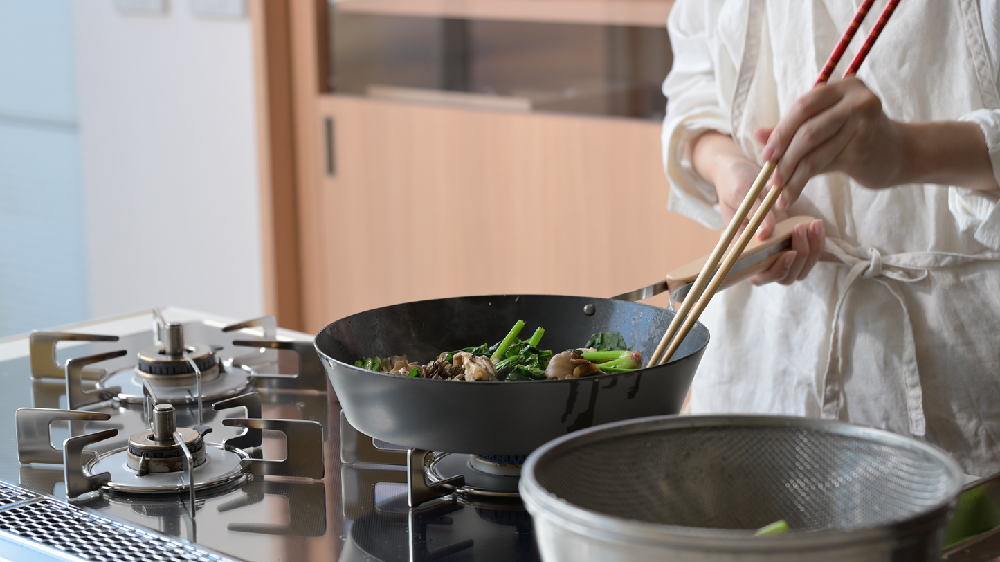 Nitrided Carbon Steel Frying Pan 26cm