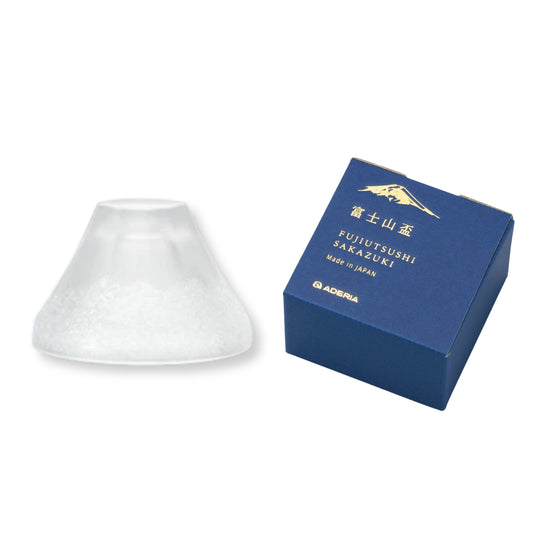 Fujiutsushi Mount Fuji Gift Boxed Glass Sake Cup 85ml - White