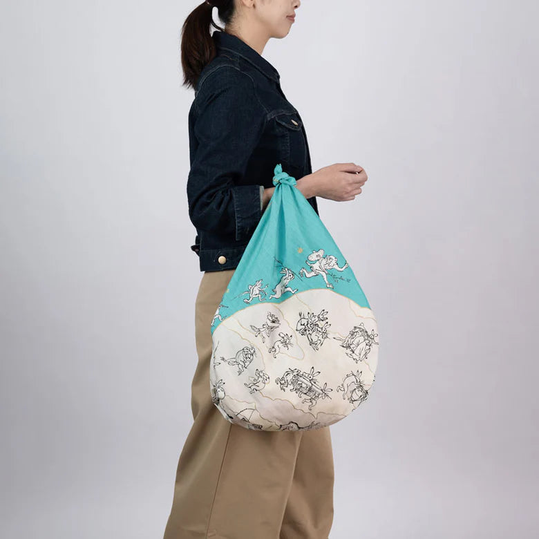 Furoshiki Organic - 100 Choju Jinbutsu Giga Lotus Leaf 100cm