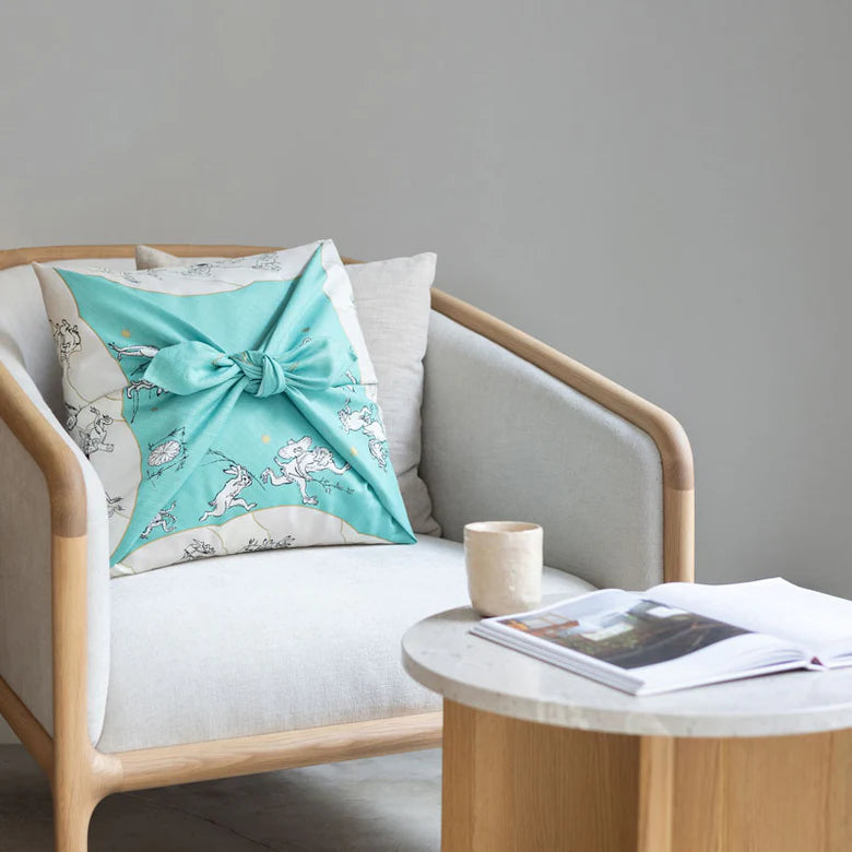 Furoshiki Organic - 100 Choju Jinbutsu Giga Lotus Leaf 100cm