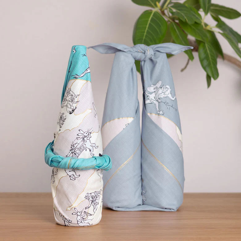 Furoshiki Organic - 100 Choju Jinbutsu Giga Lotus Leaf 100cm