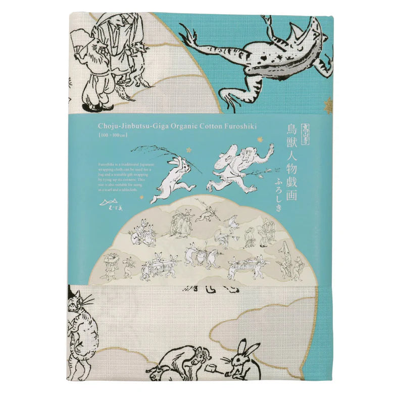 Furoshiki Organic - 100 Choju Jinbutsu Giga Lotus Leaf 100cm