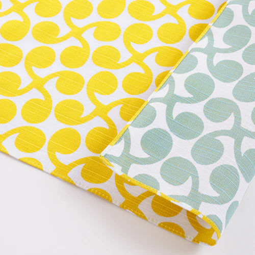 Furoshiki Isa monyo Reversible - New Sprout Yellow Light Green 48cm