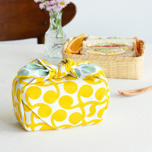 Furoshiki Isa monyo Reversible - New Sprout Yellow Light Green 48cm