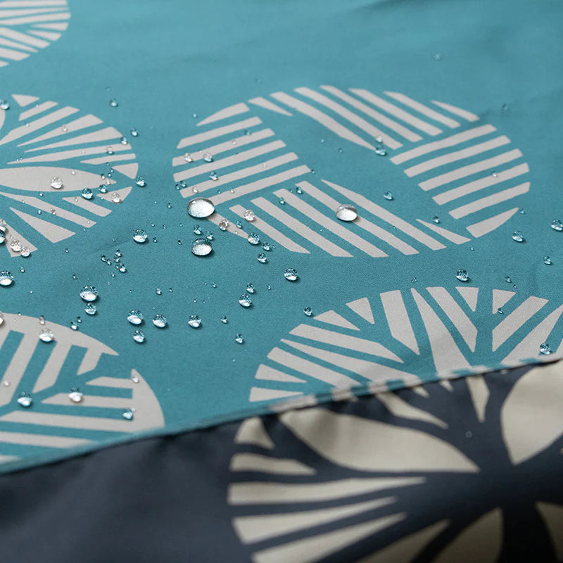 Furoshiki Water-repellent Reversible - Pine Blue Green Blue Grey 100cm