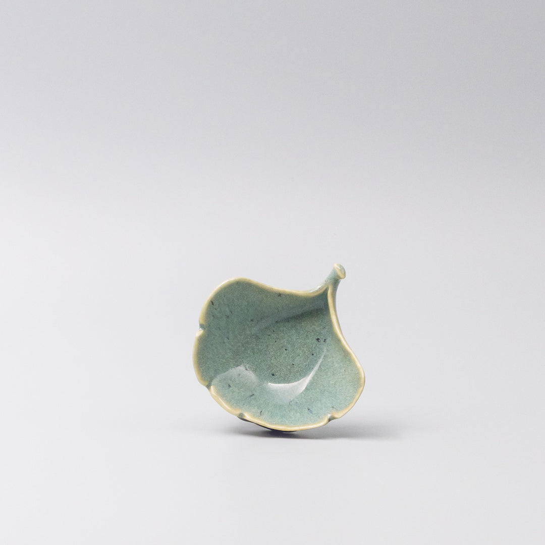 Gingko Leaf Mint Green Sauce Dish 30ml