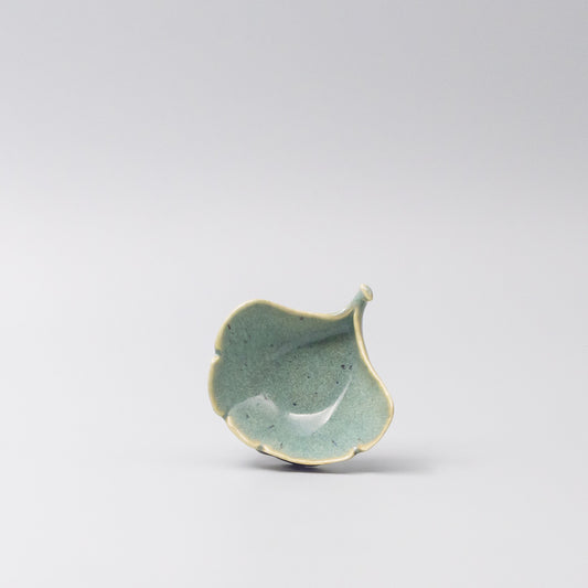 Gingko Leaf Mint Green Sauce Dish 30ml