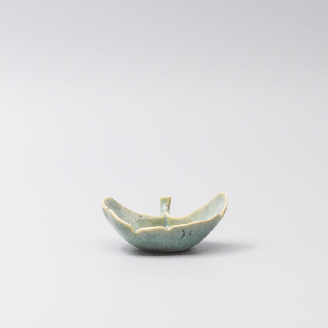 Gingko Leaf Mint Green Sauce Dish 30ml
