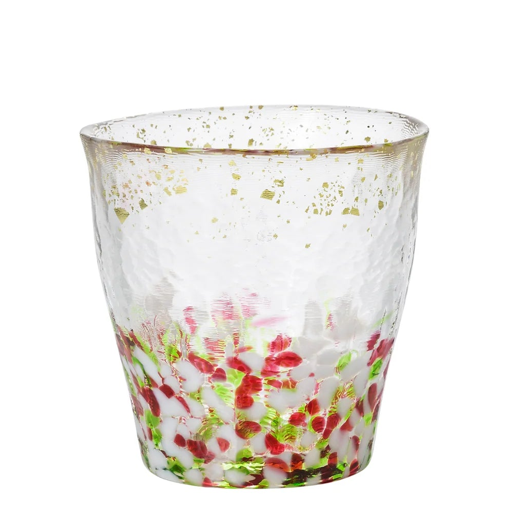 Gold Rim Rock Glass Wooden Gift Boxed - Spring