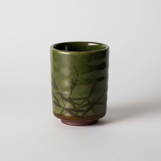 Green Bamboo Pattern Sushi Mug 320ml