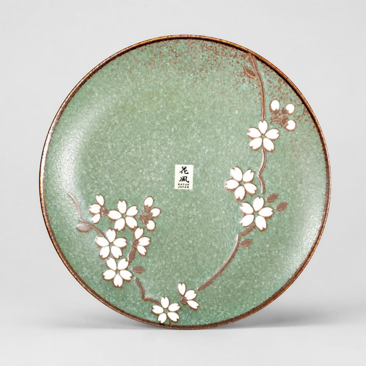 Green Blossom Dinner Plate 23cm