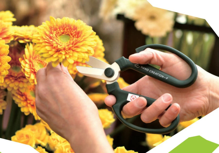 Sakagen F-170 Flower Scissors Yellow