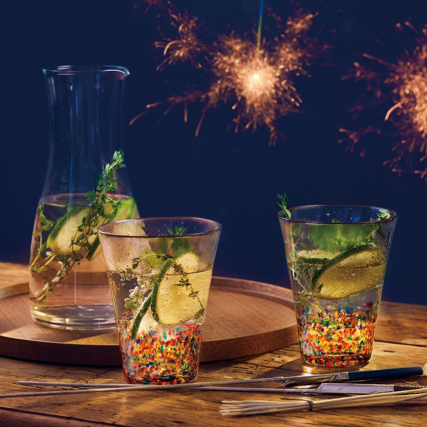 Hanabi Handmade Gold Rim Tumbler 305ml