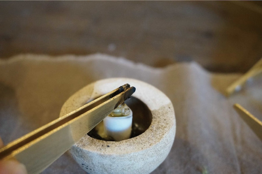 Haze Kodama Candle & Incense Holder - Ash Grey