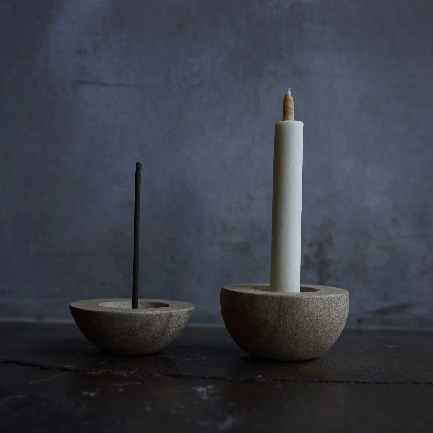 Haze Kodama Candle & Incense Holder - Yamabuki Yellow