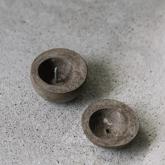 Haze Kodama Candle & Incense Holder - Ash Grey
