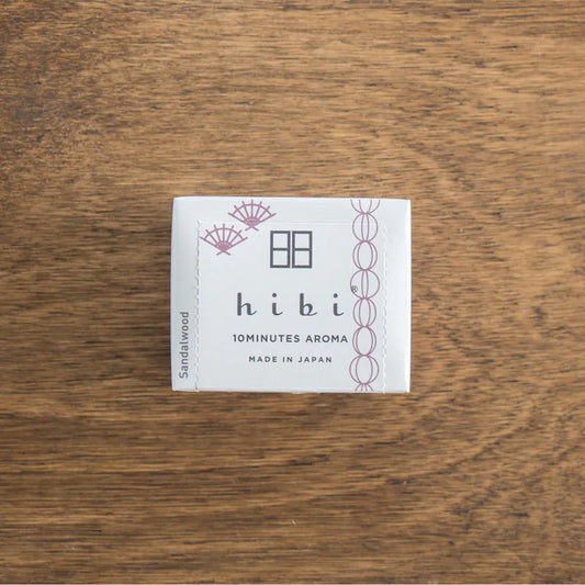 Hibi 10 Minutes Incense matches Sandalwood - Large