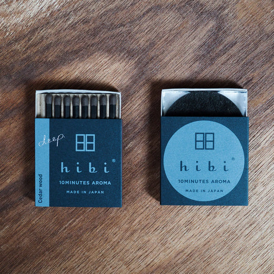 Hibi 10 Minutes Incense Matches Cedarwood (Deep Aroma)