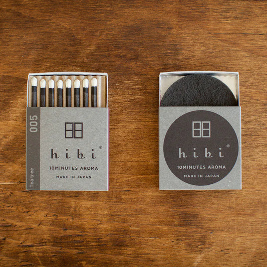 Hibi 10 Minutes incense matches Tea Tree